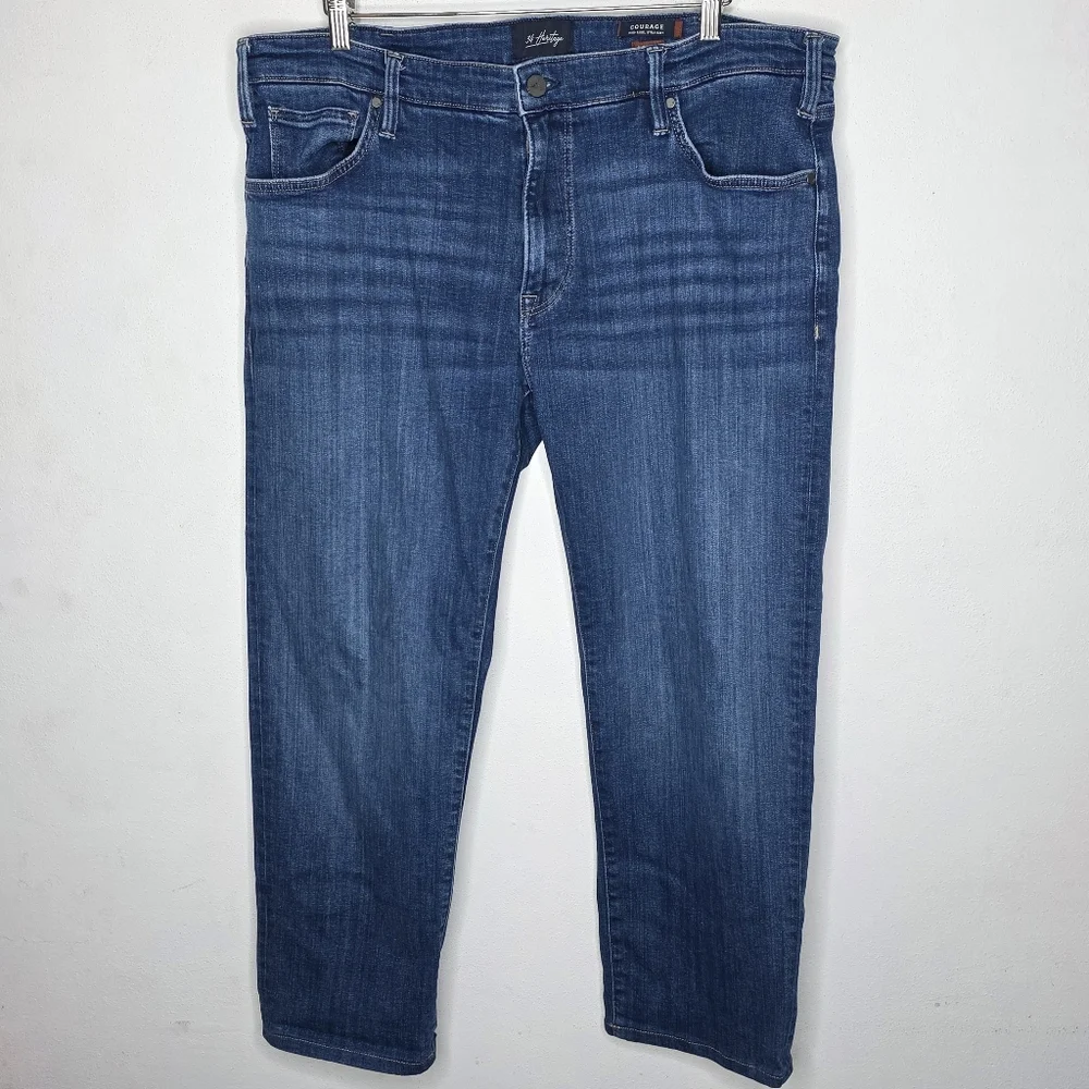 34 Heritage Courage‎ Mid-Rise Straight Leg Medium Wash Blue Jeans 40 x 27